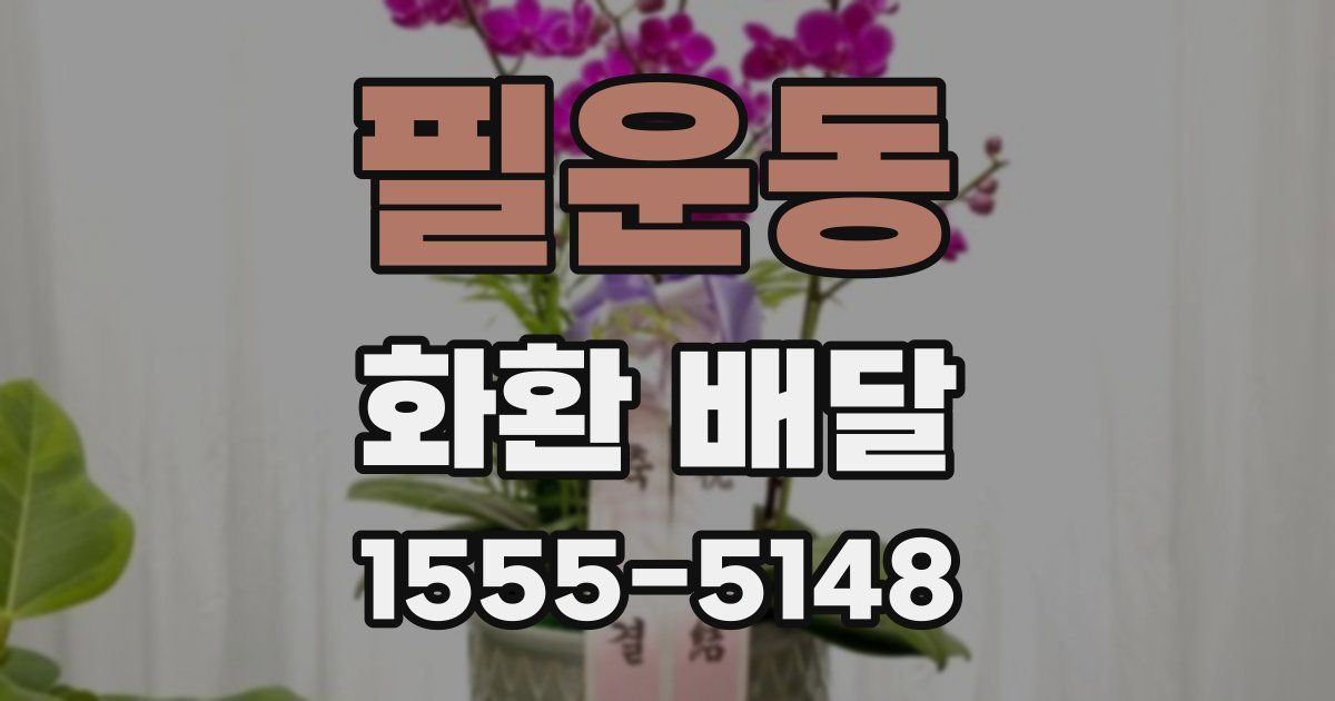 필운동 화환 배달