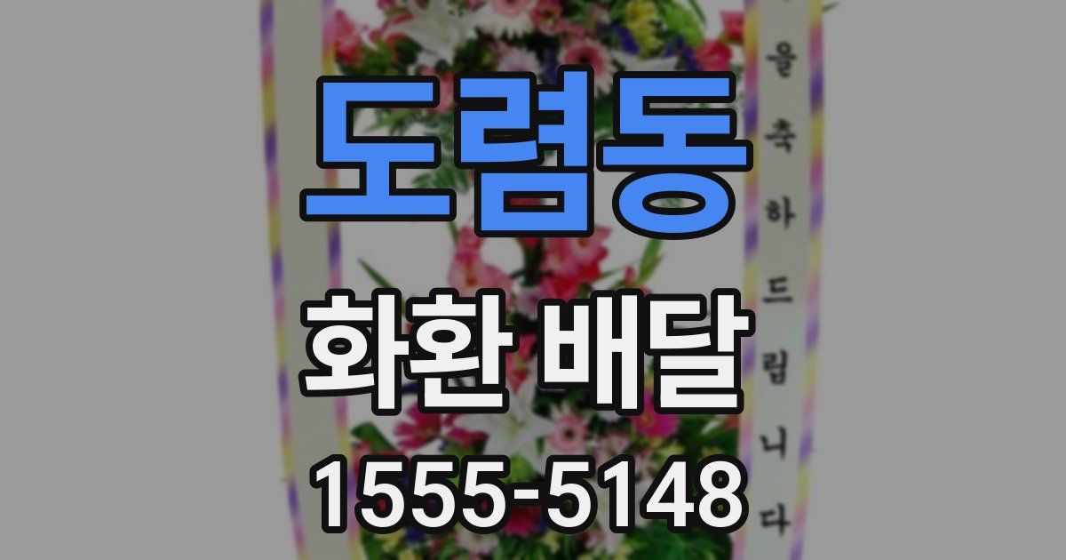도렴동 화환 배달