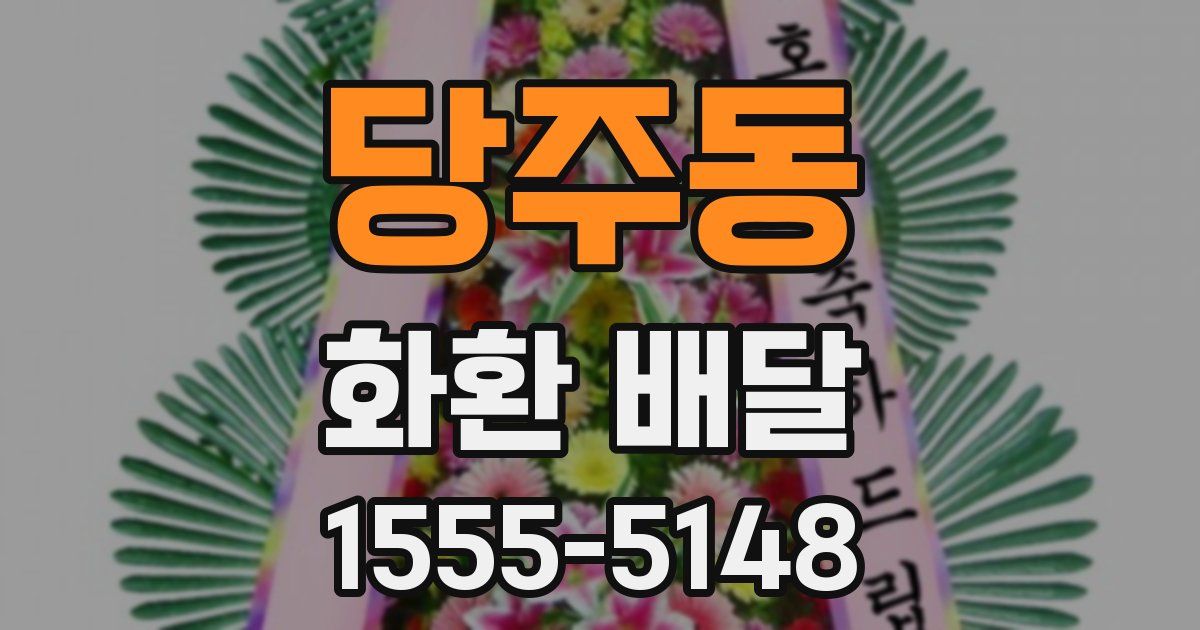 당주동 화환 배달