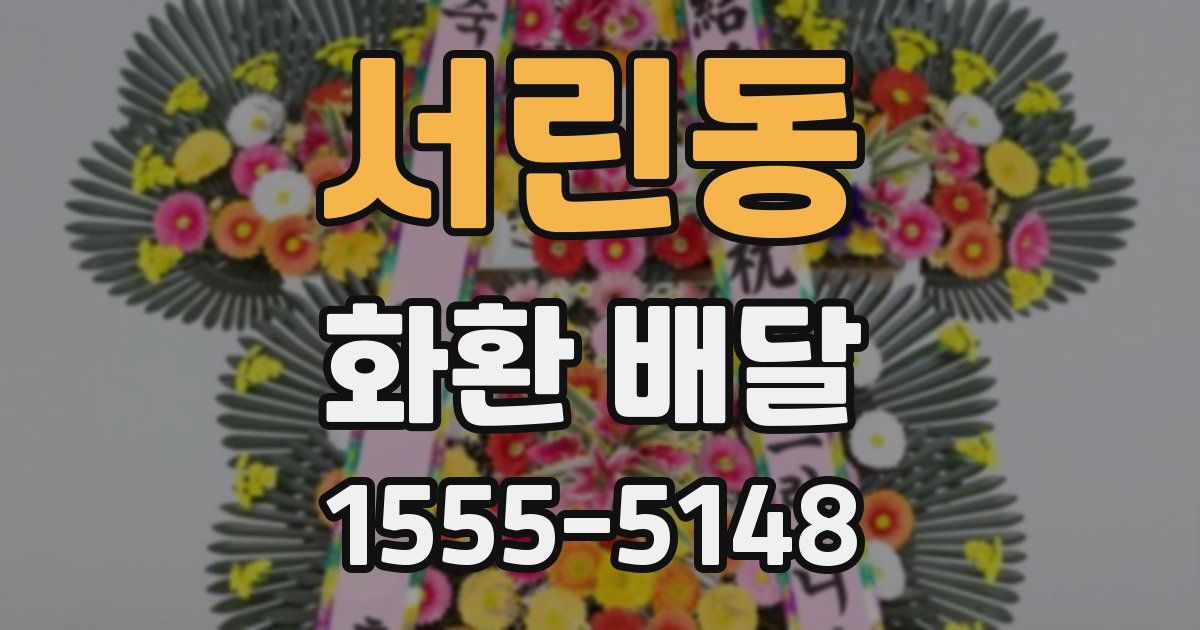 서린동 화환 배달
