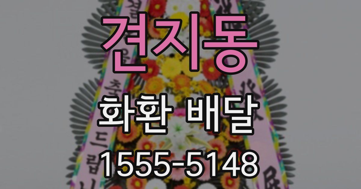 견지동 화환 배달
