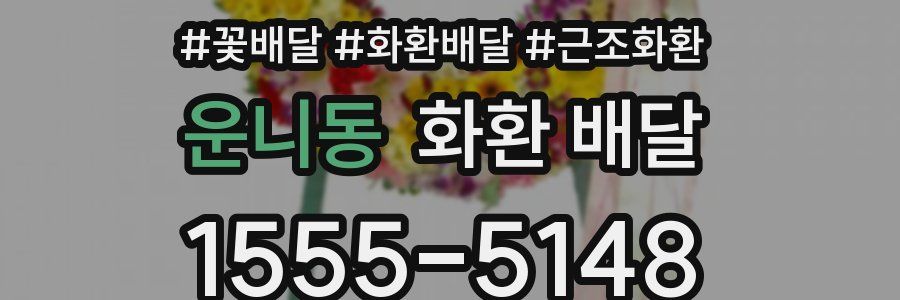 운니동 화환 배달