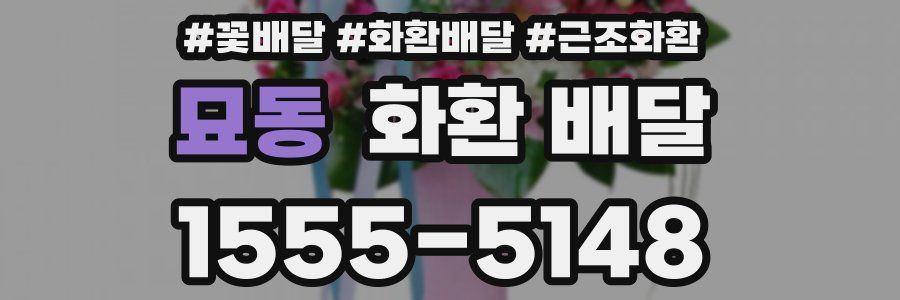 묘동 화환 배달