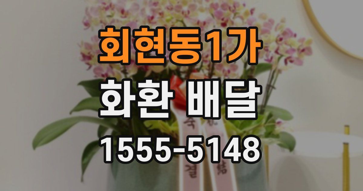 회현동1가 화환 배달
