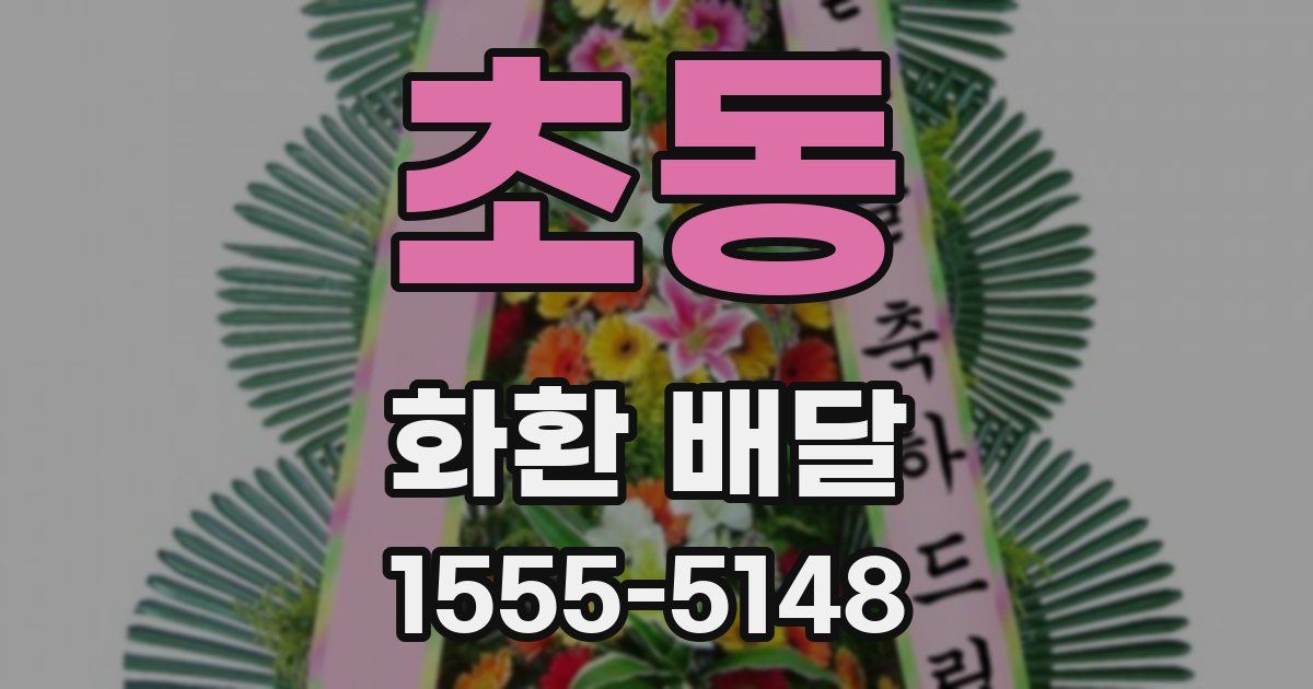초동 화환 배달