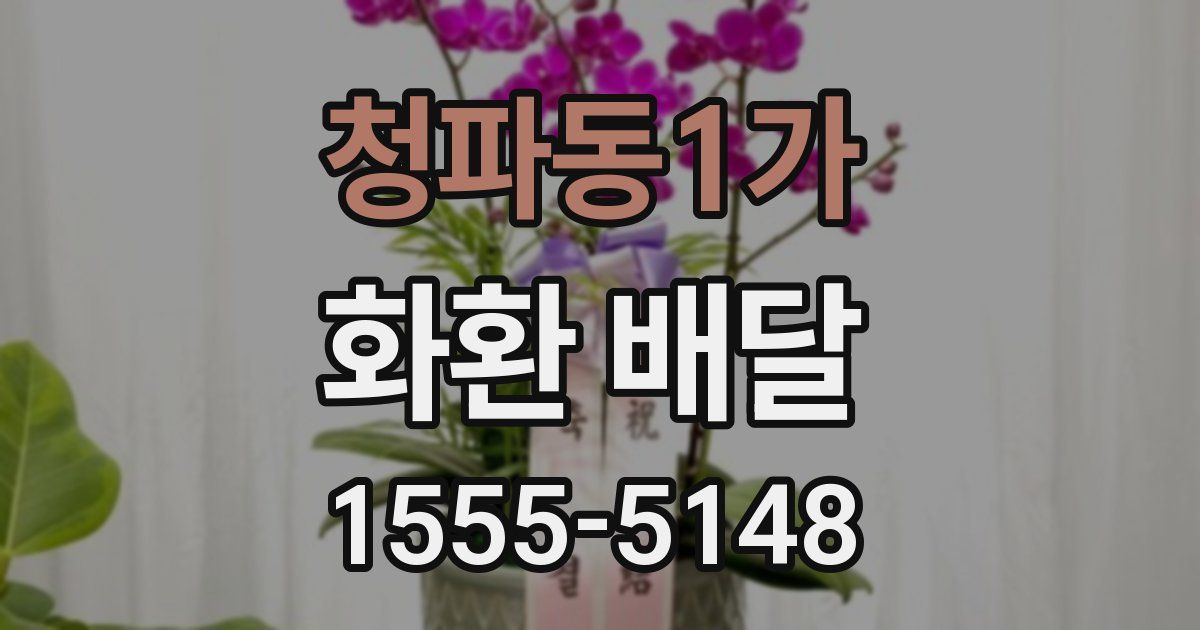 청파동1가 화환 배달