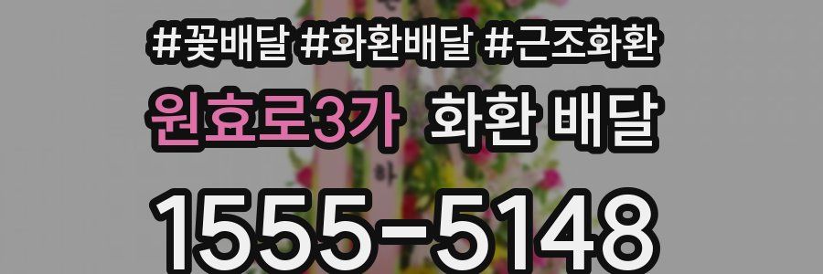 원효로3가 화환 배달
