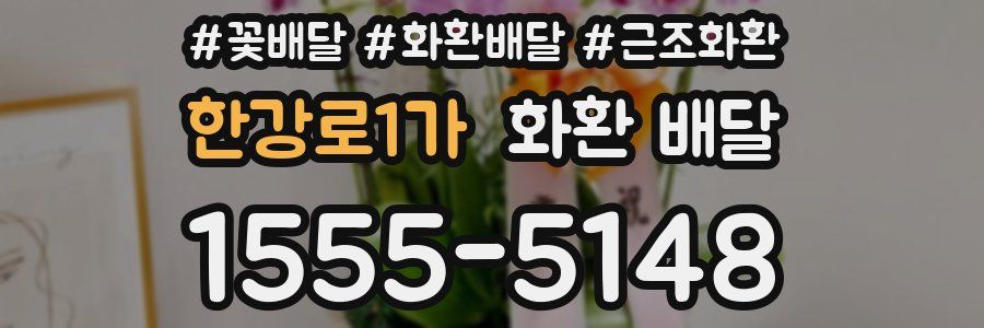 한강로1가 화환 배달