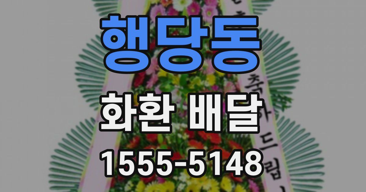 행당동 화환 배달