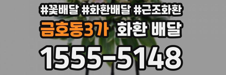 금호동3가 화환 배달