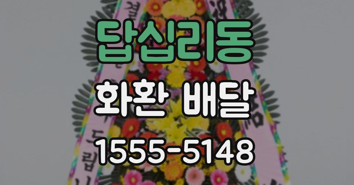 답십리동 화환 배달