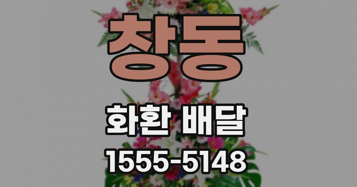 창동 화환 배달