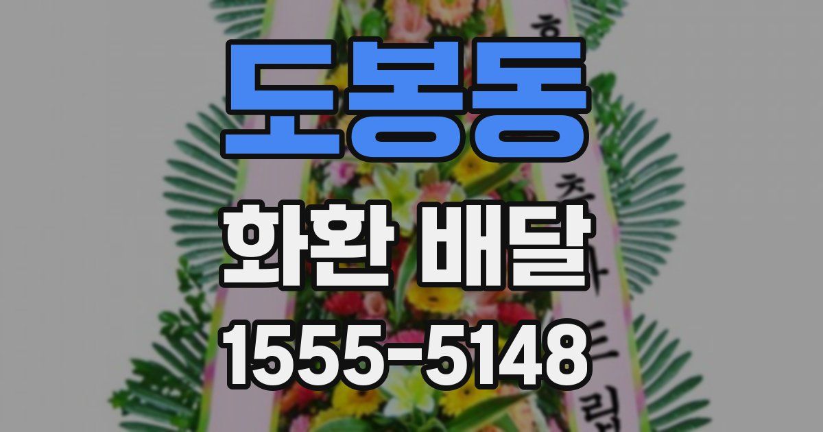 도봉동 화환 배달