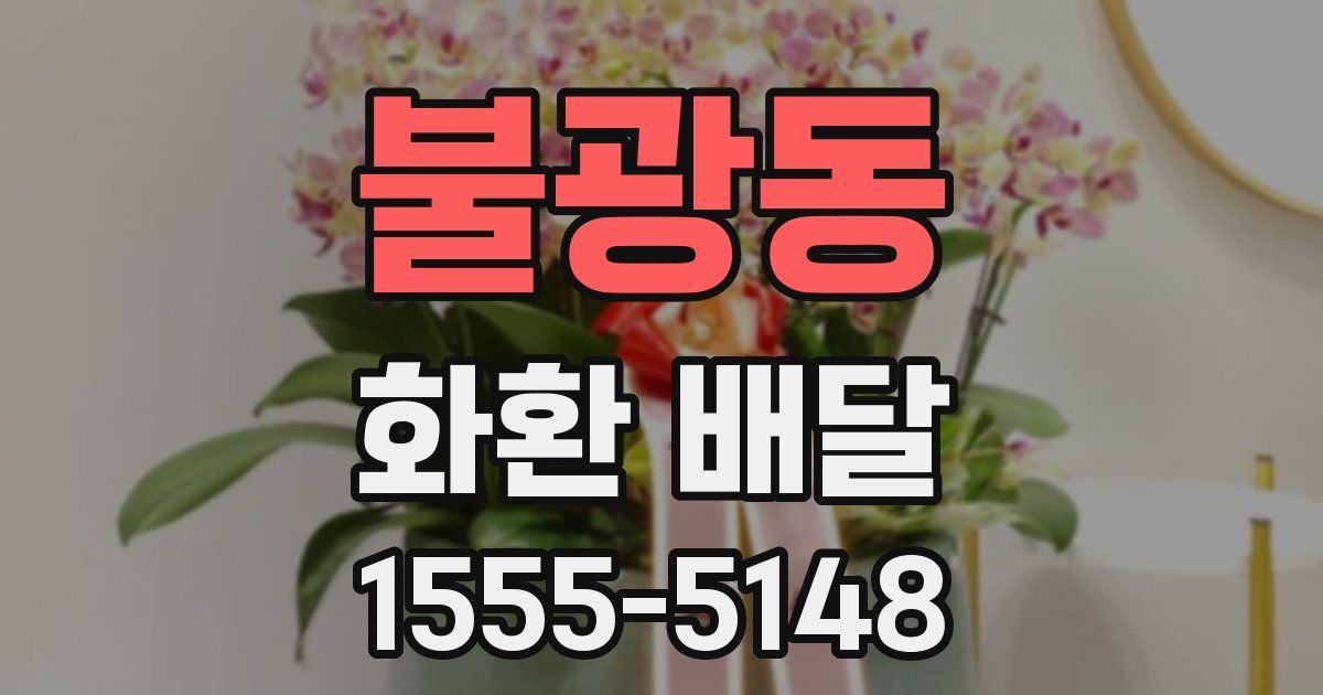 불광동 화환 배달