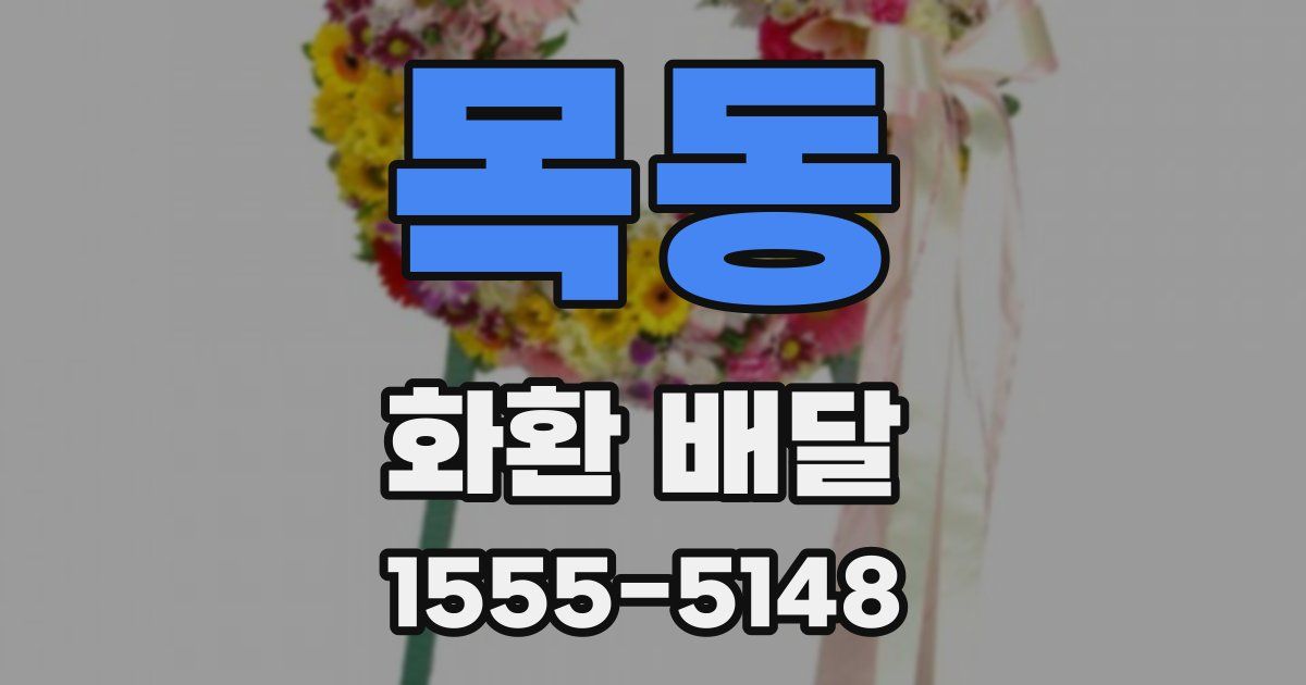 목동 화환 배달