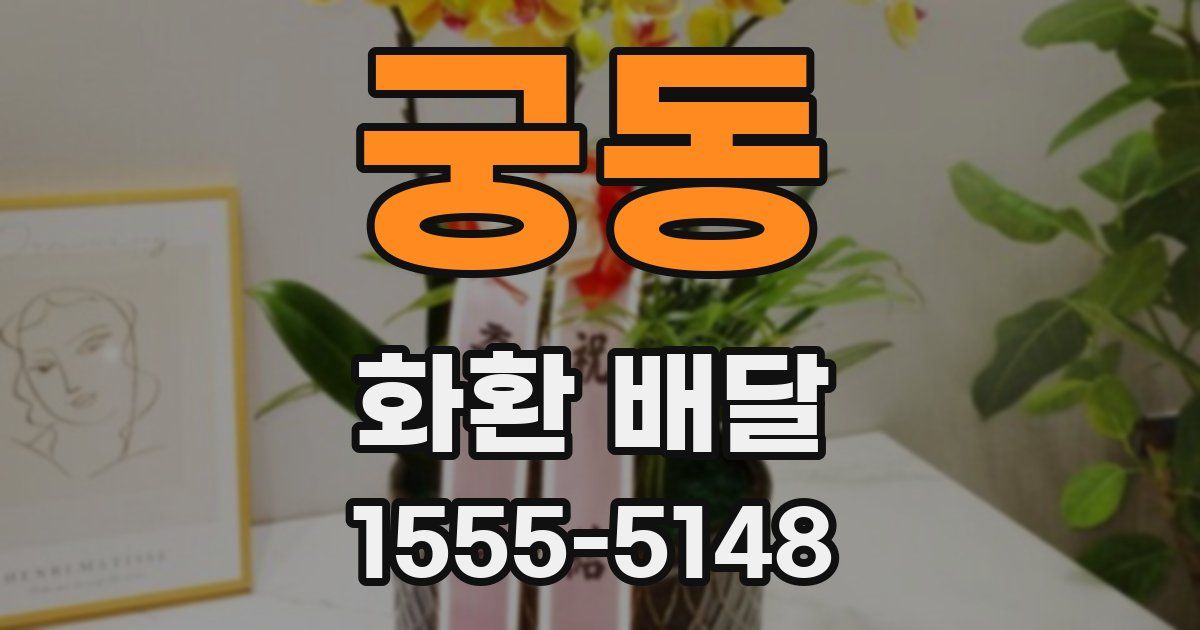 궁동 화환 배달