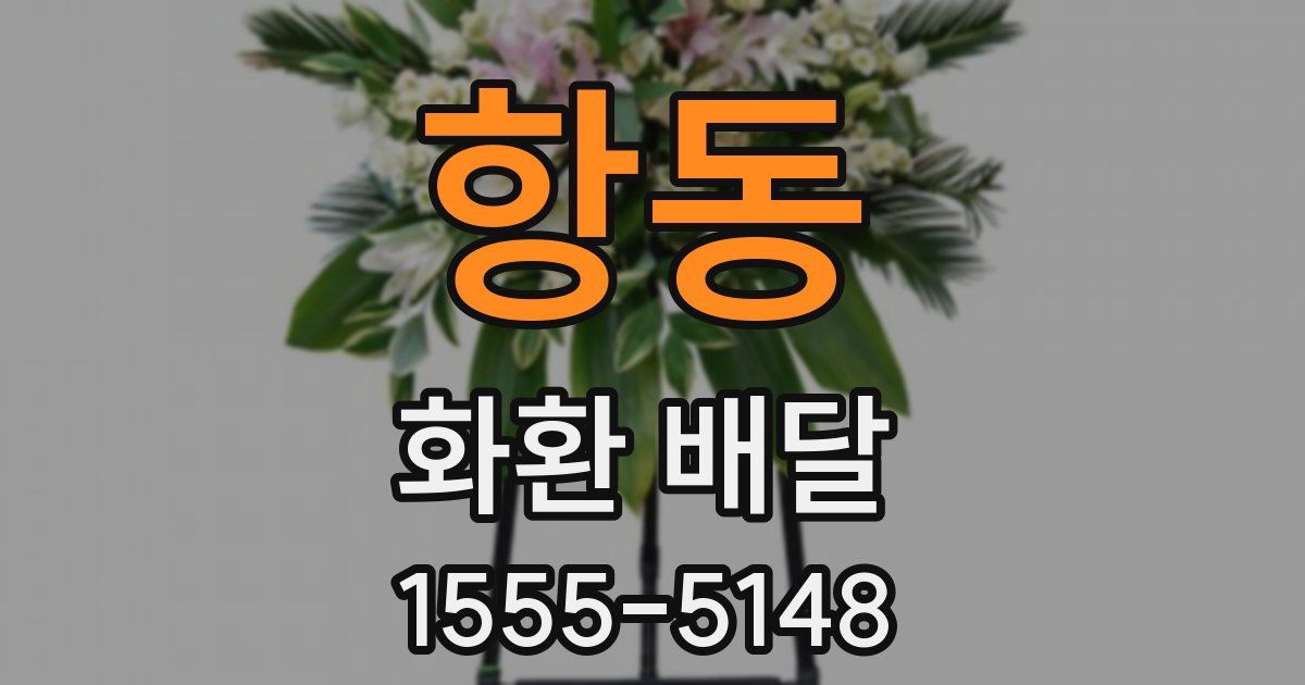 항동 화환 배달