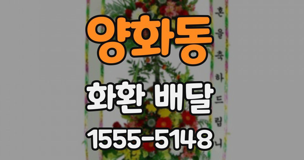 양화동 화환 배달