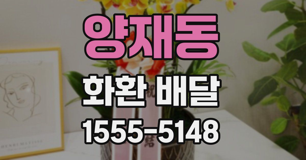 양재동 화환 배달