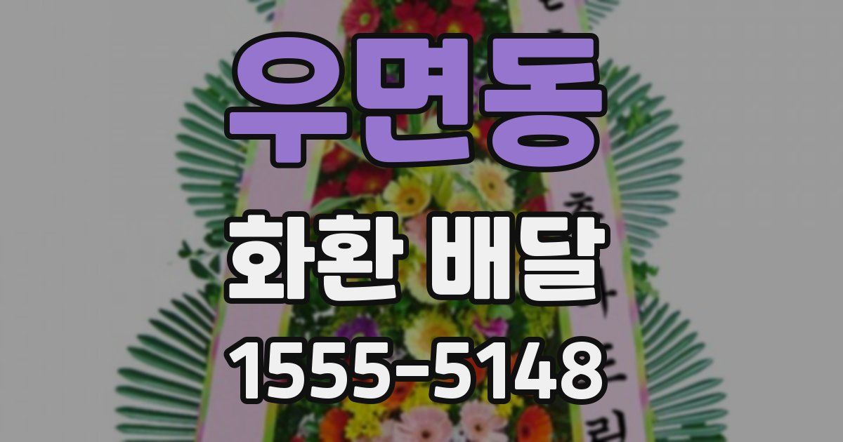 우면동 화환 배달