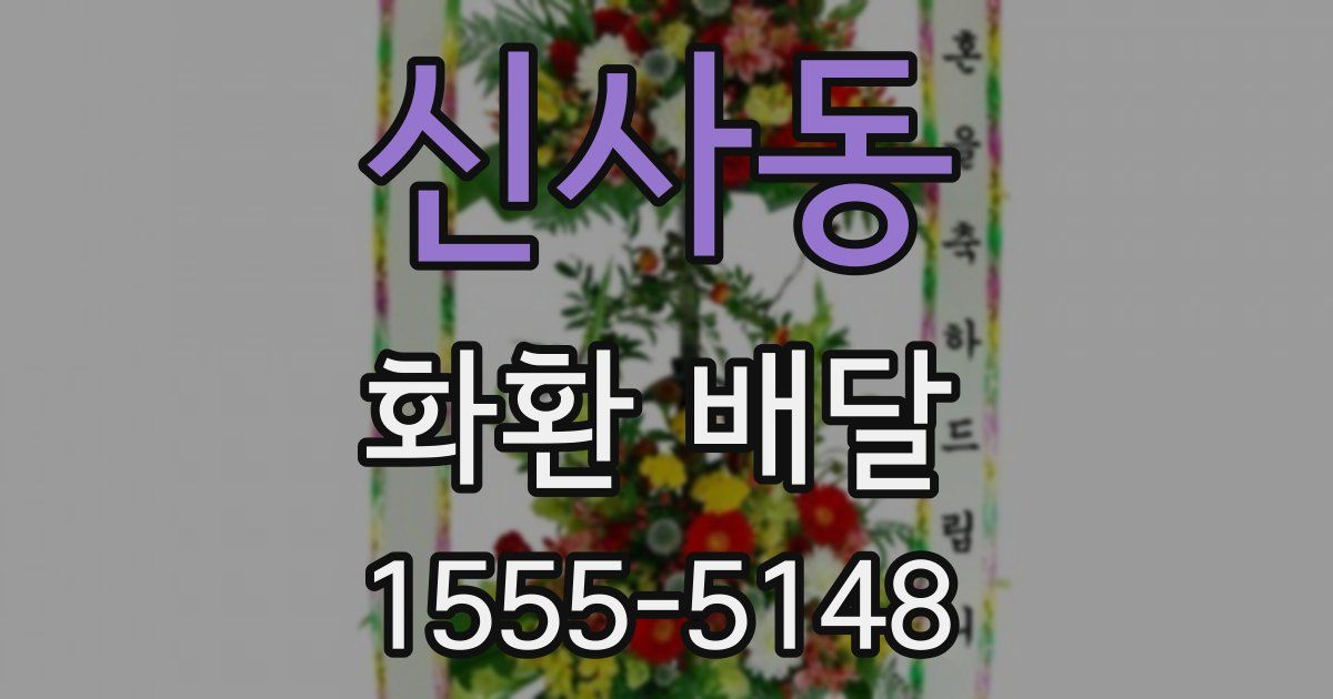 신사동 화환 배달