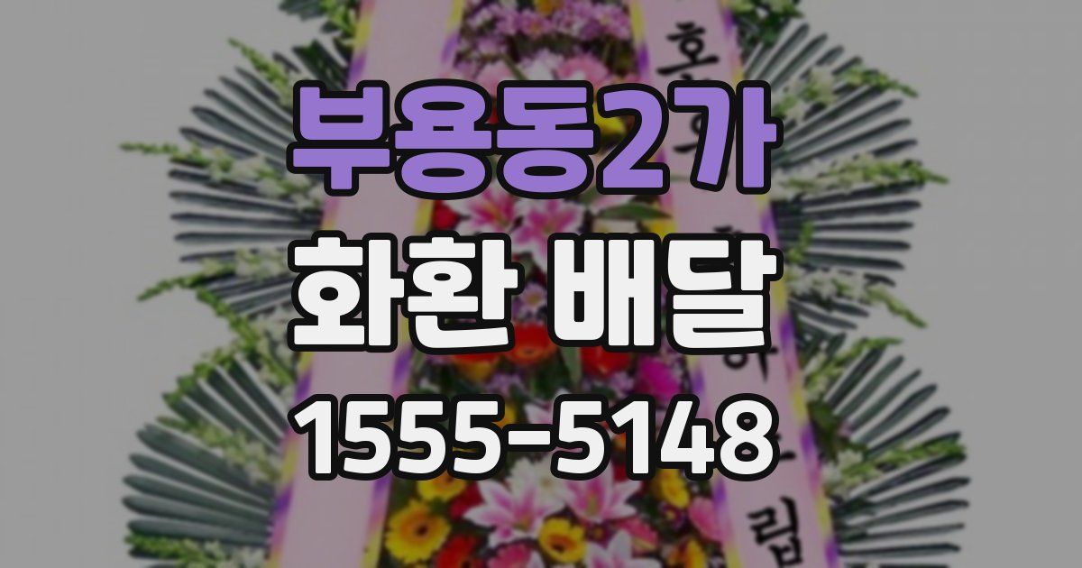 부용동2가 화환 배달