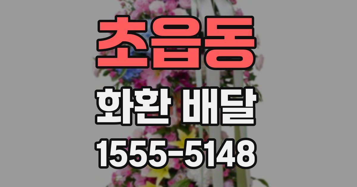 초읍동 화환 배달