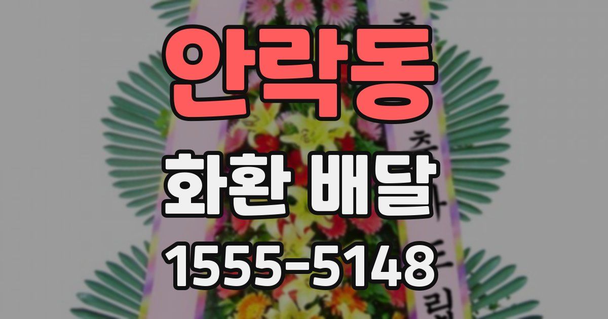안락동 화환 배달