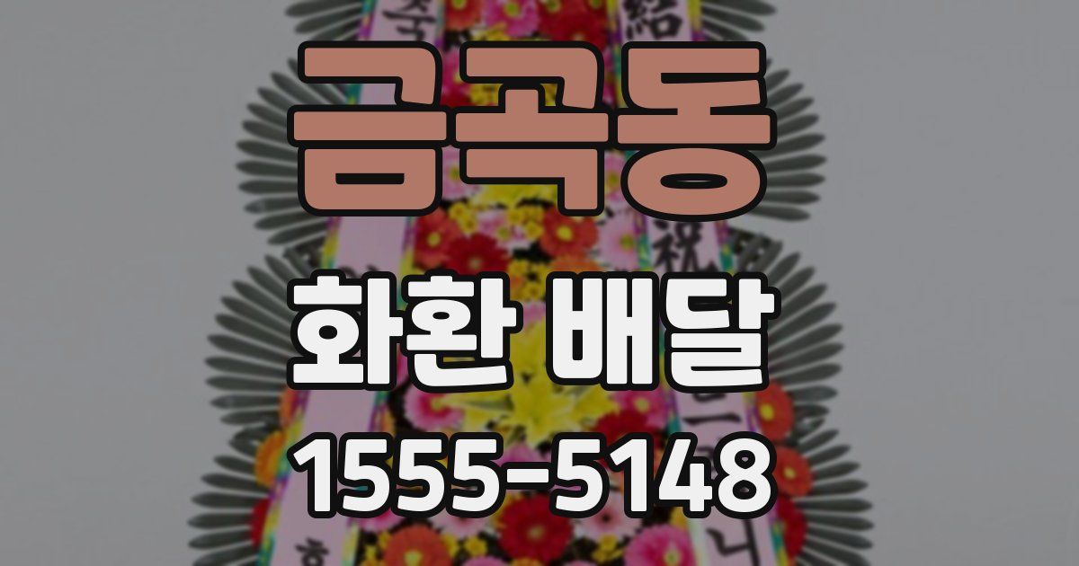금곡동 화환 배달