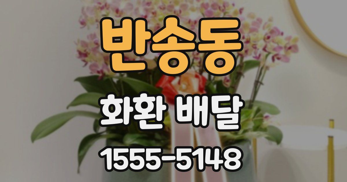 반송동 화환 배달