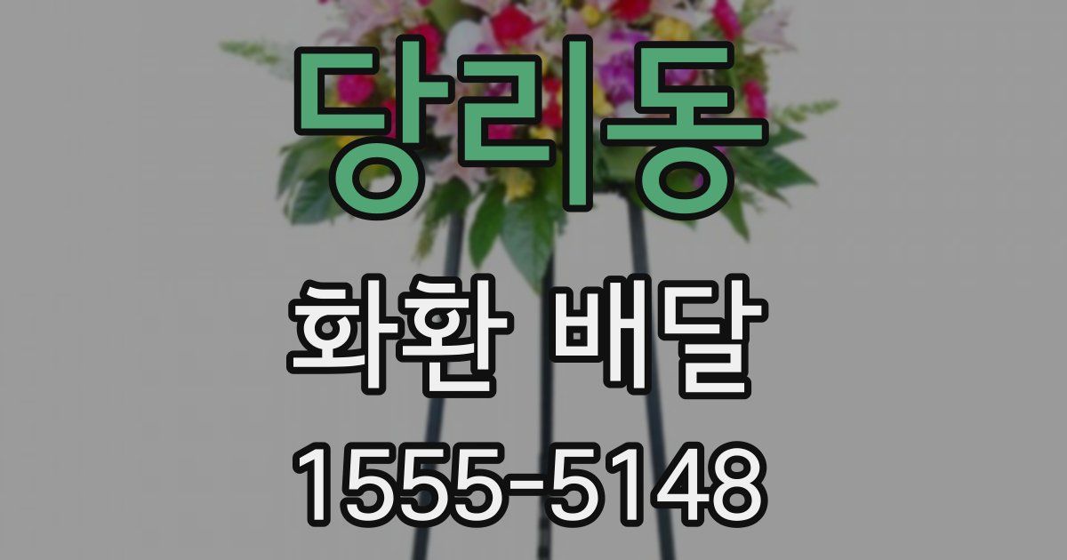 당리동 화환 배달