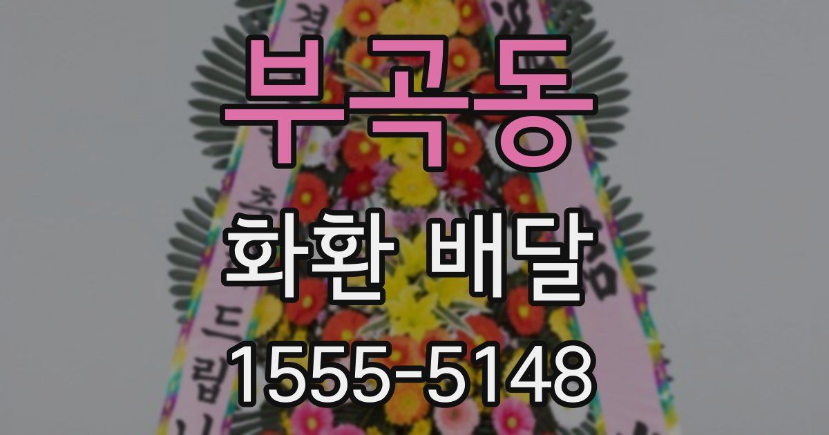 부곡동 화환 배달