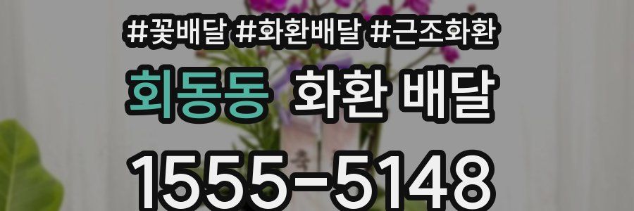 회동동 화환 배달