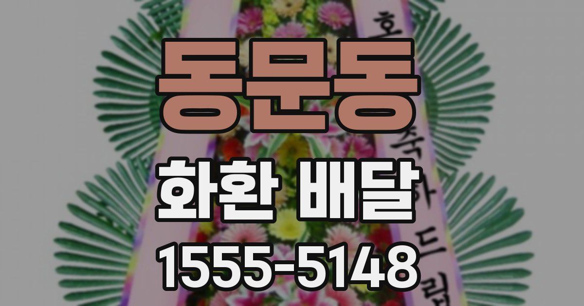 동문동 화환 배달