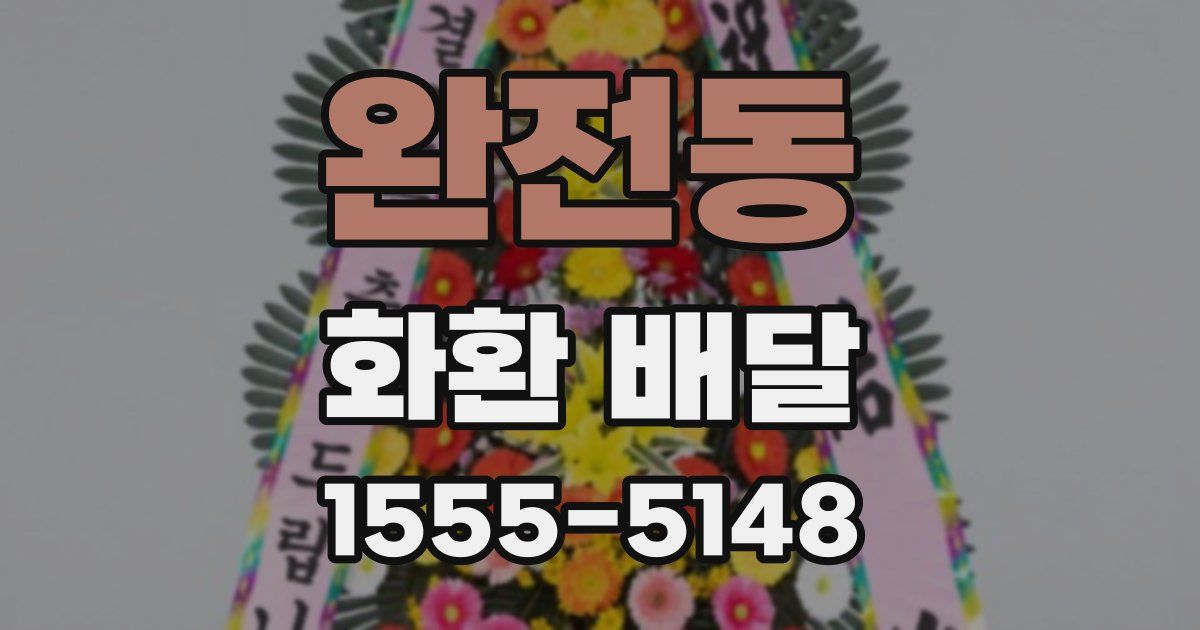 완전동 화환 배달