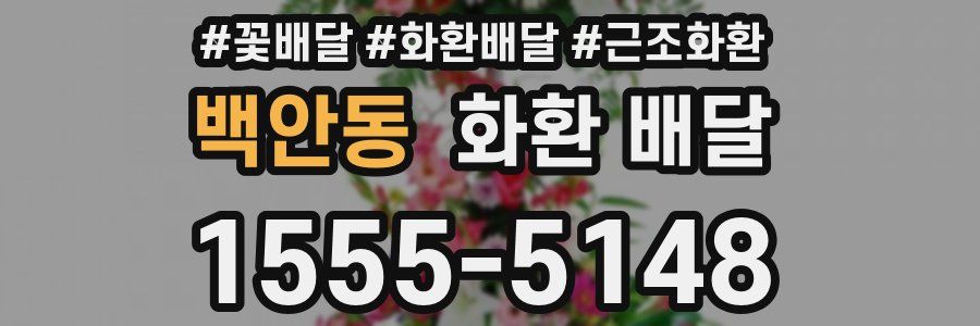 백안동 화환 배달