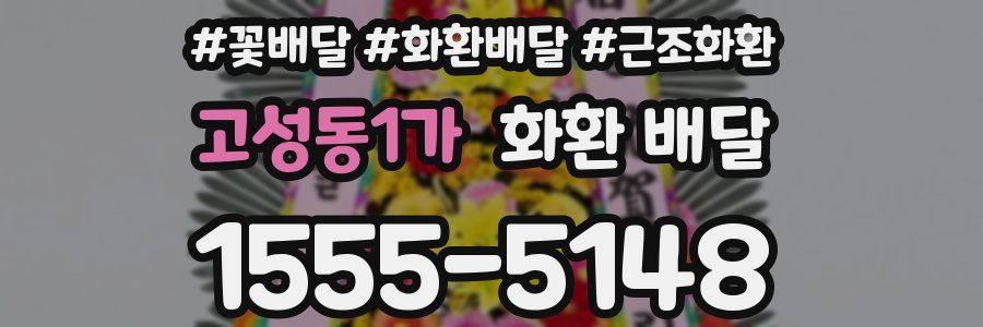 고성동1가 화환 배달