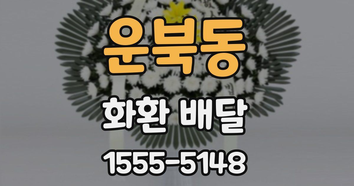 운북동 화환 배달