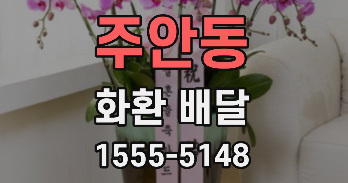주안동 화환 배달