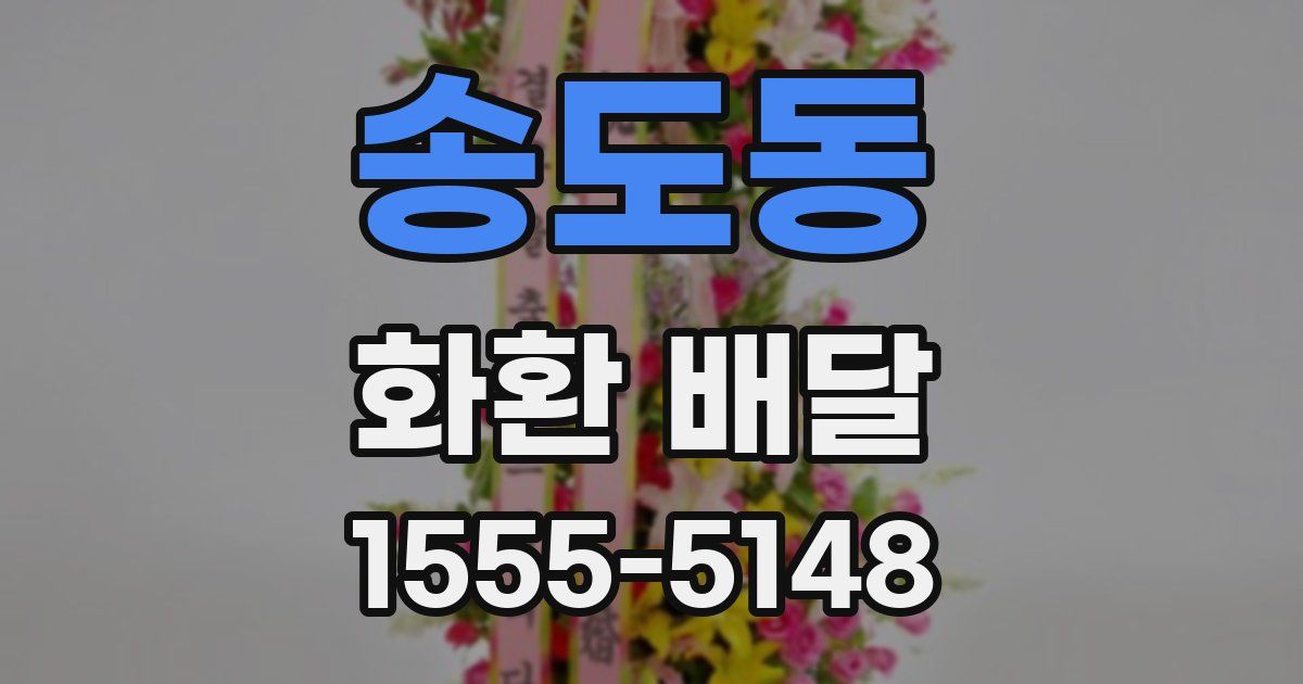 송도동 화환 배달