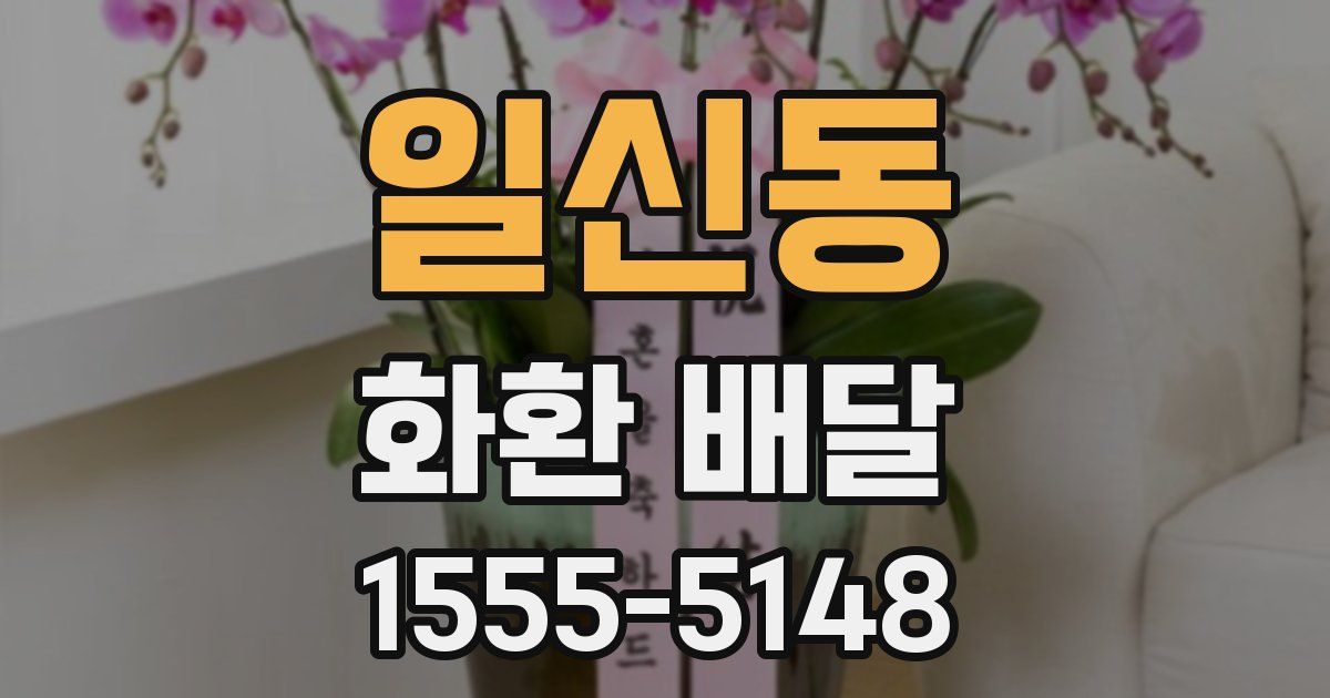 일신동 화환 배달