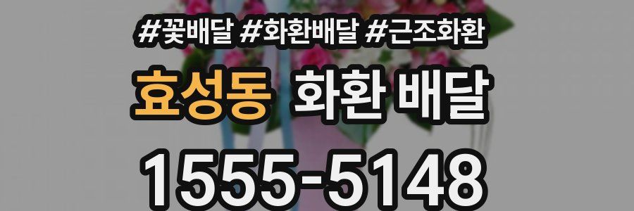 효성동 화환 배달