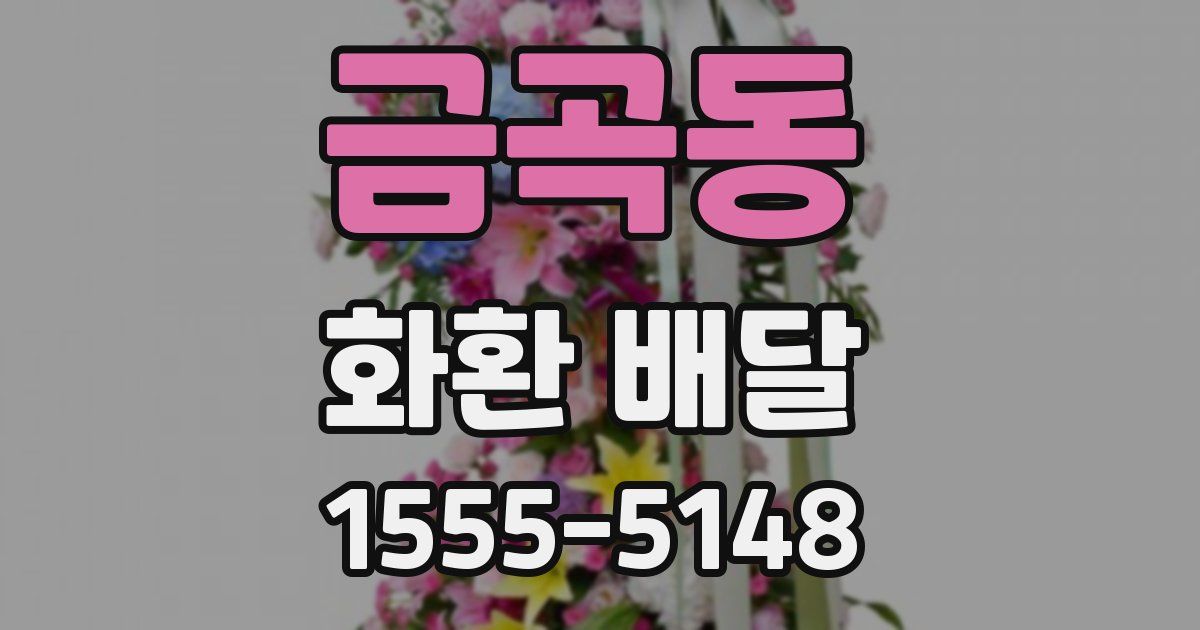 금곡동 화환 배달