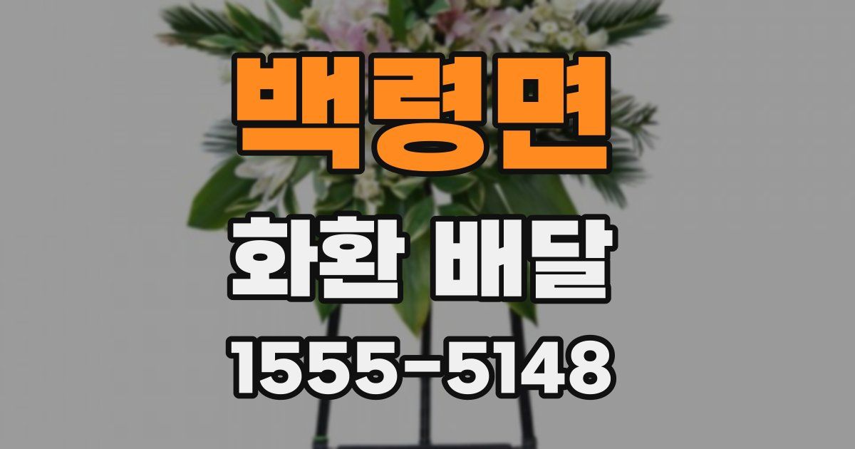 백령면 화환 배달