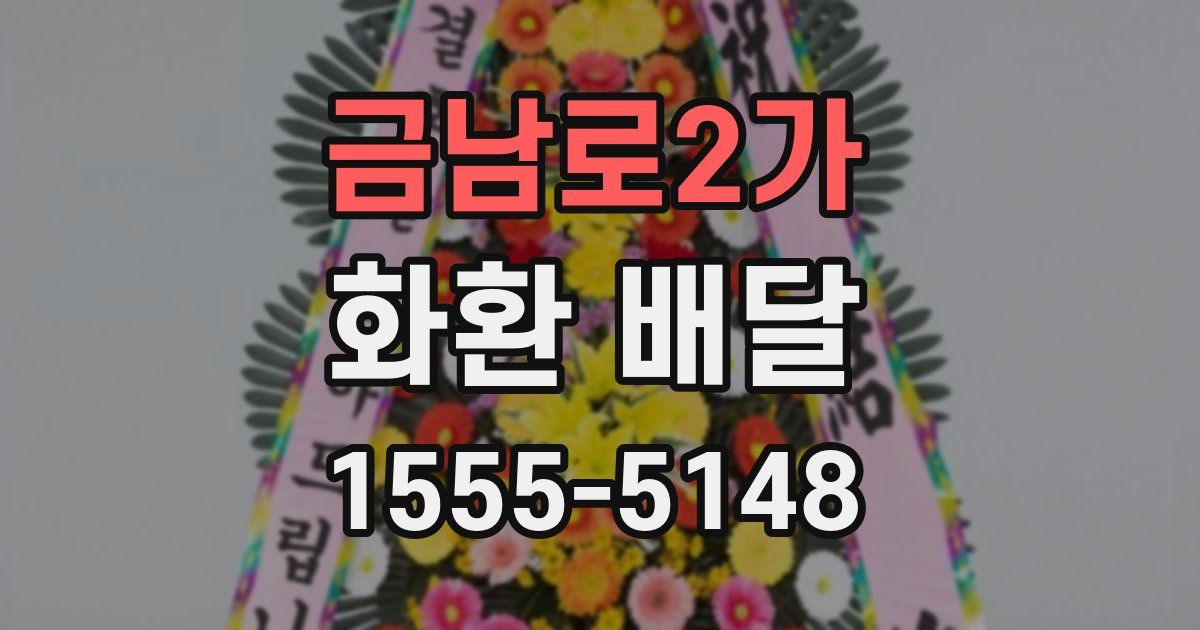금남로2가 화환 배달