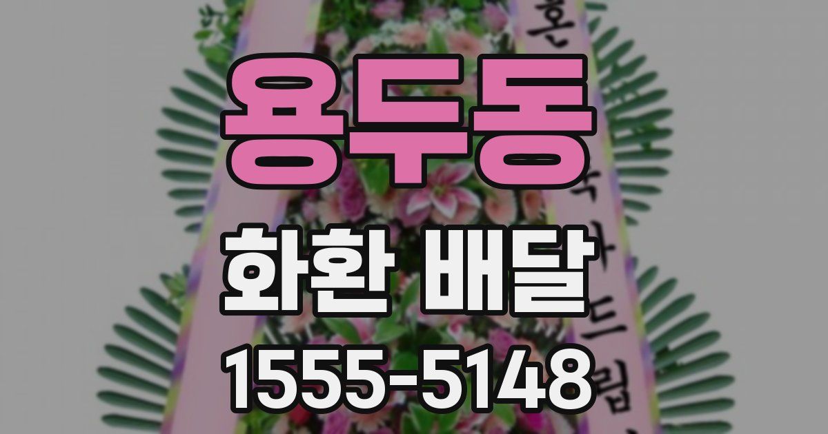 용두동 화환 배달