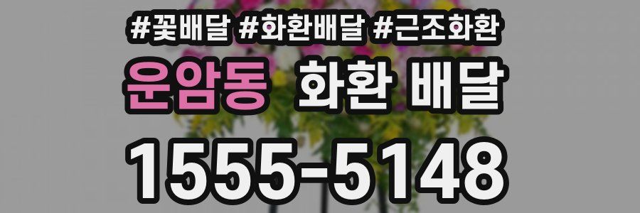 운암동 화환 배달