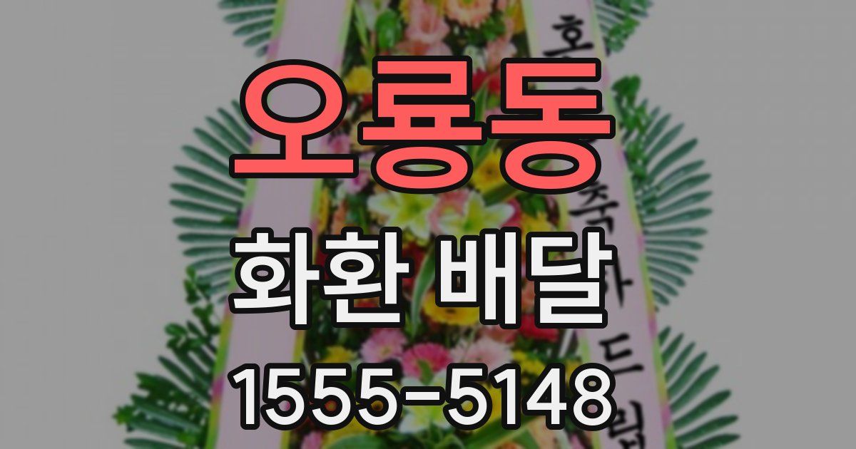 오룡동 화환 배달