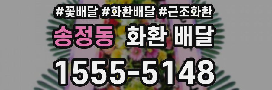 송정동 화환 배달