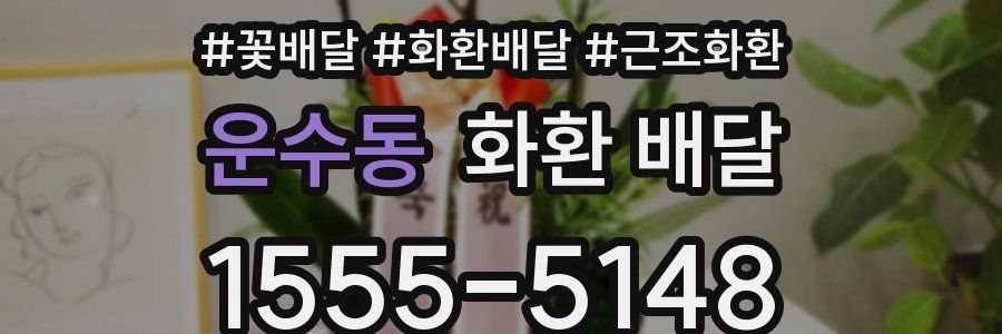 운수동 화환 배달